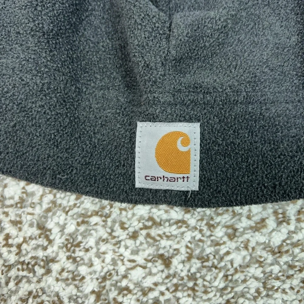 Carhartt Mens Hat Beanie Gray Fleece‎ Thermal One Size Workwear Winter Casual